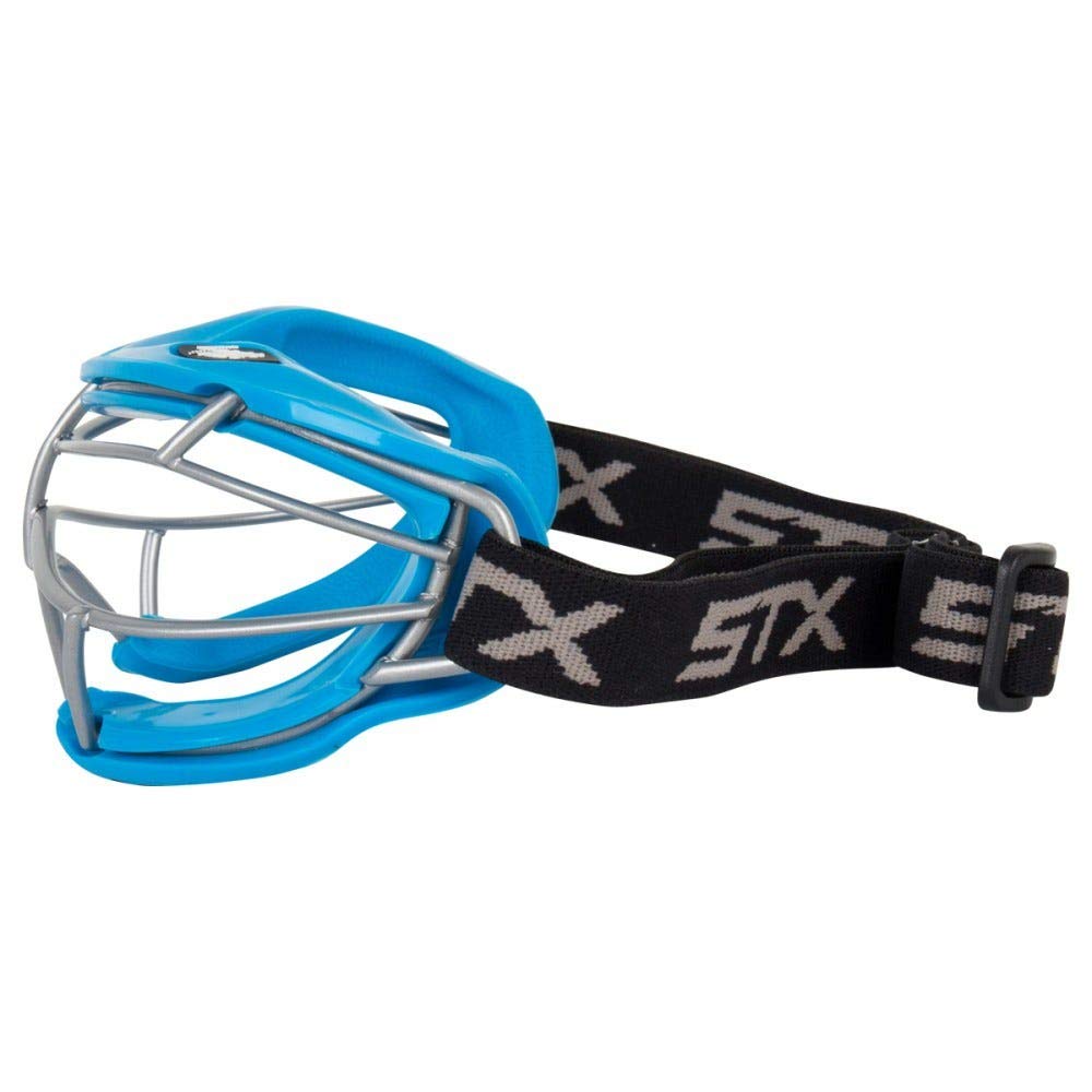 STX 4Sight + S Youth Girl's Lacrosse Eye Mask Goggle Eye Protection Field Hockey - Junior Size (Carolina Blue) - Image 3